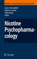 Cover: Nicotine Psychopharmacology - Springer