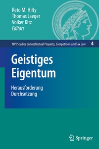 Abbildung von: Geistiges Eigentum - Springer