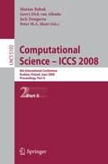 Cover: Computational Science - ICCS 2008 - Springer