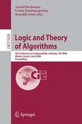 Cover: Logic and Theory of Algorithms - Springer