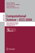 Cover: Computational Science - ICCS 2008 - Springer