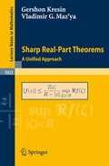 Cover: Sharp Real-Part Theorems - Springer