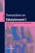 Cover: Transactions on Edutainment I - Springer