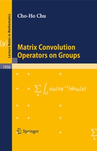 Abbildung von: Matrix Convolution Operators on Groups - Springer