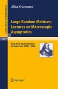 Cover: Large Random Matrices: Lectures on Macroscopic Asymptotics - Springer