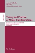 Cover: Theory and Practice of Model Transformations - Springer