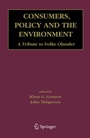 Cover: Consumers, Policy and the Environment - Springer
