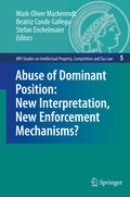 Cover: Abuse of Dominant Position: New Interpretation, New Enforcement Mechanisms? - Springer