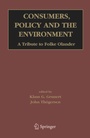 Cover: Consumers, Policy and the Environment - Springer