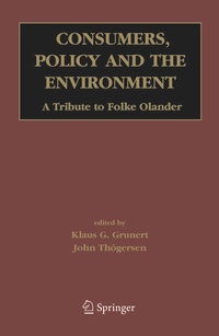 Enlarge image Cover: Consumers, Policy and the Environment - Springer