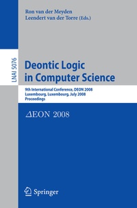Enlarge image Cover: Deontic Logic in Computer Science - Springer