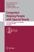 Cover: Computers Helping People with Special Needs - Springer
