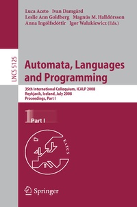 Enlarge image Cover: Automata, Languages and Programming - Springer