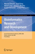 Cover: Bioinformatics Research and Development - Springer