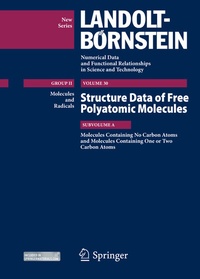 Abbildung von: Molecules Containing no Carbon Atoms and Molecules Containing one or two Carbon Atoms - Springer