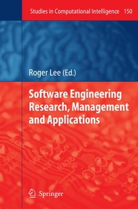 Enlarge image Cover: Software Engineering Research, Management and Applications - Springer