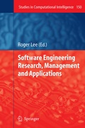 Cover: Software Engineering Research, Management and Applications - Springer