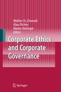 Cover: Corporate Ethics and Corporate Governance - Springer