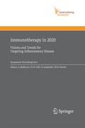 Cover: Immunotherapy in 2020 - Springer