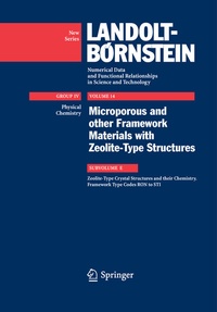 Enlarge image Cover: Zeolite-Type Crystal Structures and their Chemistry. Framework Type Codes RON to STI - Springer