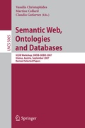 Cover: Semantic Web, Ontologies and Databases - Springer