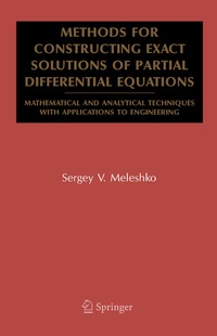 Enlarge image Cover: Methods for Constructing Exact Solutions of Partial Differential Equations - Springer