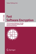 Cover: Fast Software Encryption - Springer