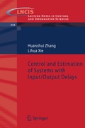 Cover: Control and Estimation of Systems with Input/Output Delays - Springer