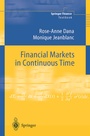 Cover: Financial Markets in Continuous Time - Springer