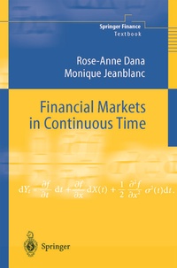 Abbildung von: Financial Markets in Continuous Time - Springer