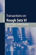 Cover: Transactions on Rough Sets VI - Springer