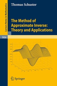 Abbildung von: The Method of Approximate Inverse: Theory and Applications - Springer