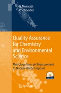 Cover: Quality Assurance for Chemistry and Environmental Science - Springer