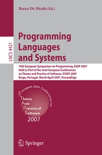 Enlarge image Cover: Programming Languages and Systems - Springer