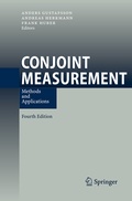 Cover: Conjoint Measurement - Springer