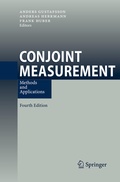 Cover: Conjoint Measurement - Springer