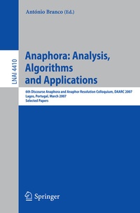 Abbildung von: Anaphora: Analysis, Algorithms and Applications - Springer