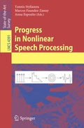 Cover: Progress in Nonlinear Speech Processing - Springer