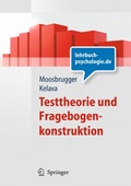 Cover: Testtheorie und Fragebogenkonstruktion - Springer