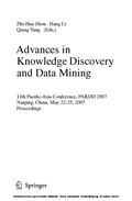 Cover: Advances in Knowledge Discovery and Data Mining - Springer