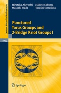 Cover: Punctured Torus Groups and 2-Bridge Knot Groups (I) - Springer