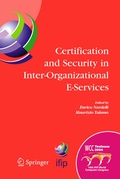 Cover: Certification and Security in Inter-Organizational E-Services - Springer
