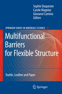Enlarge image Cover: Multifunctional Barriers for Flexible Structure - Springer