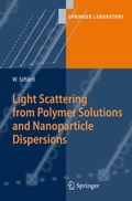 Cover: Light Scattering from Polymer Solutions and Nanoparticle Dispersions - Springer