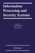 Cover: Information Processing and Security Systems - Springer