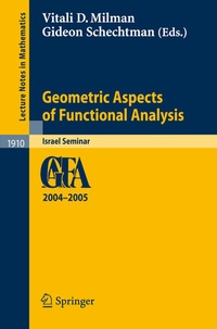 Abbildung von: Geometric Aspects of Functional Analysis - Springer