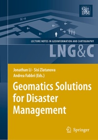 Enlarge image Cover: Geomatics Solutions for Disaster Management - Springer