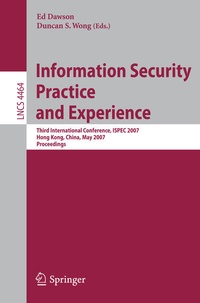 Enlarge image Cover: Information Security Practice and Experience - Springer