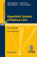 Cover: Hyperbolic Systems of Balance Laws - Springer