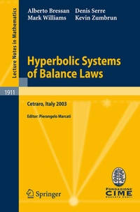 Enlarge image Cover: Hyperbolic Systems of Balance Laws - Springer